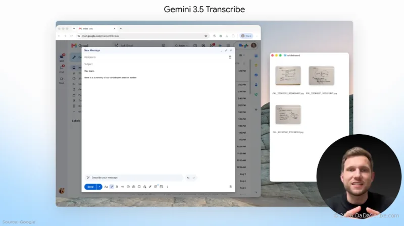 Gemini 3.5 Transcribe announcement - Source: Google